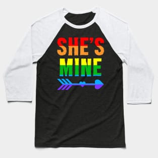 She's Mine I'm Her Couple Matching Baseball T-Shirt